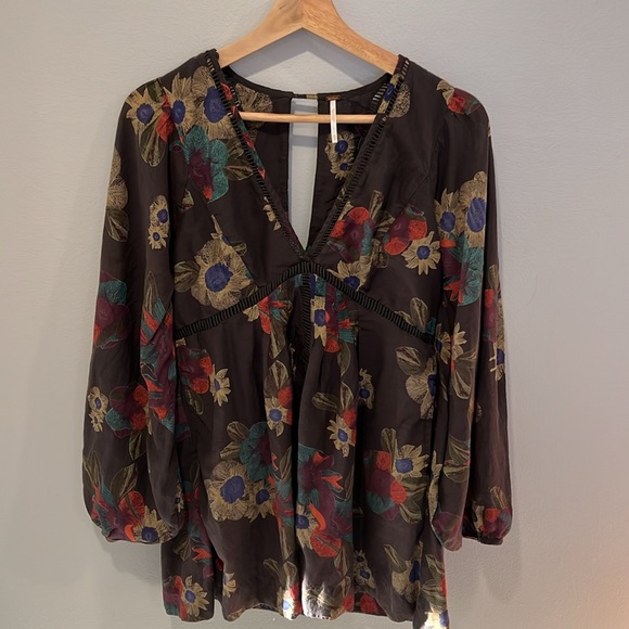 Free People Strawberry Fields Boho Floral Tunic Dress - Picture 3 of 9